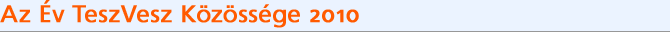 Az �v TeszVesz K�z�ss�ge 2010